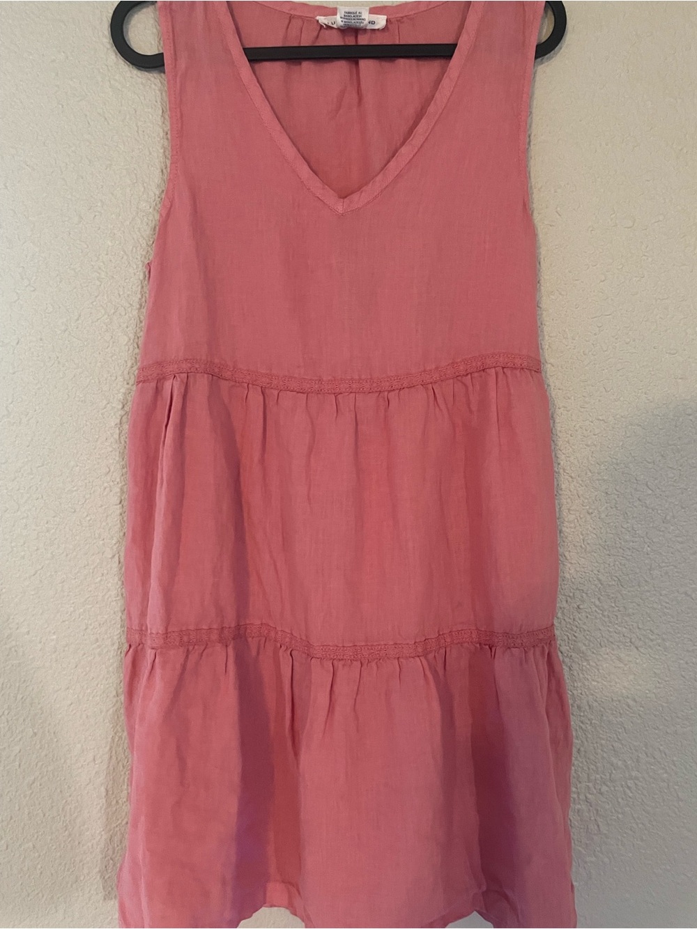 Lucky Brand Pink Tiered Mini Dress